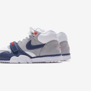 Nike Air Trainer 1 - White / Midnight Navy / Med Grey / Chile Red sold by Kith