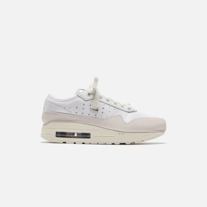 Nike x Jacquemus WMNS Air Max 1 SP - Summit White / Metallic Silver / Sail sold by Kith