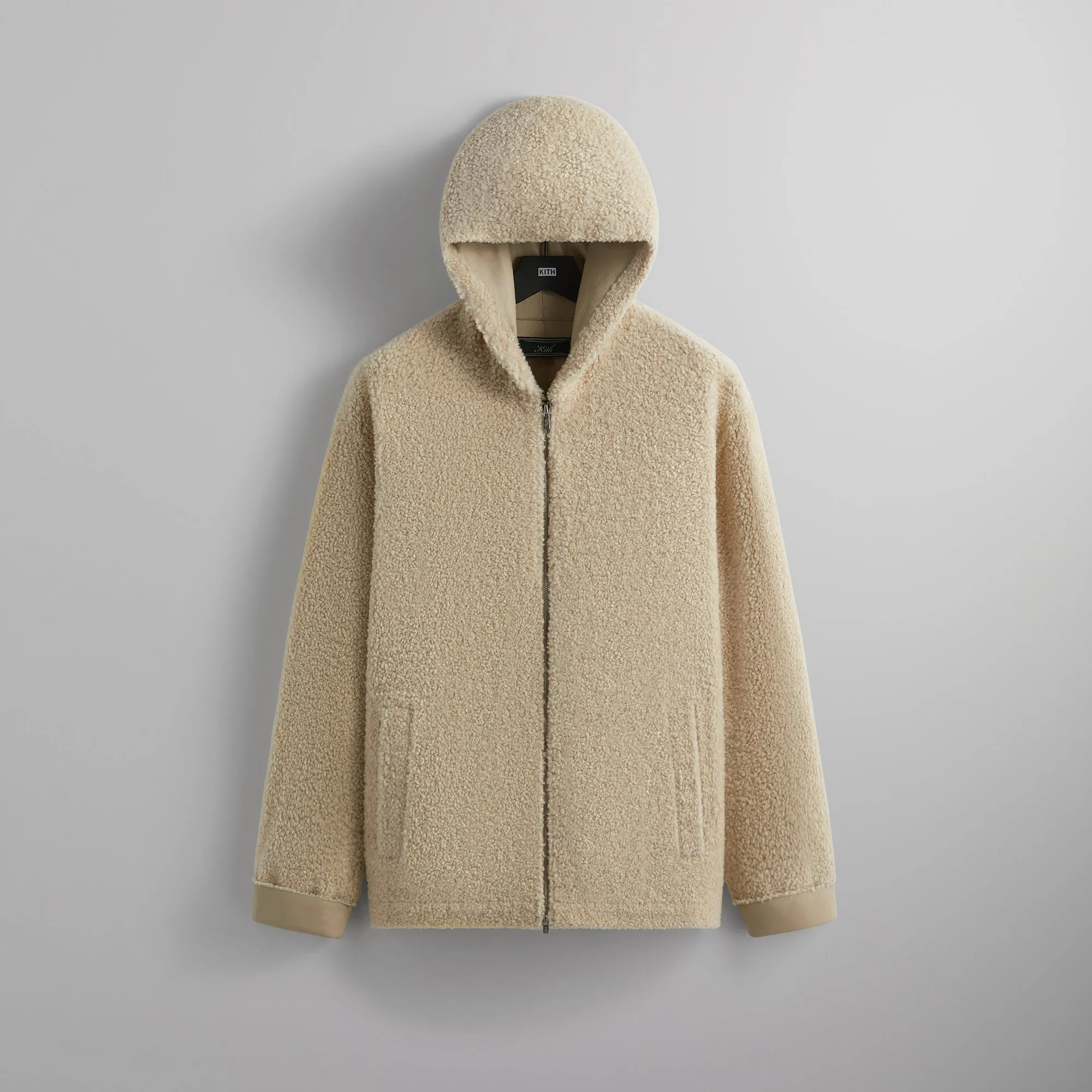 Kith Ryer Hooded Shearling Jacket - Sector sold by Kith