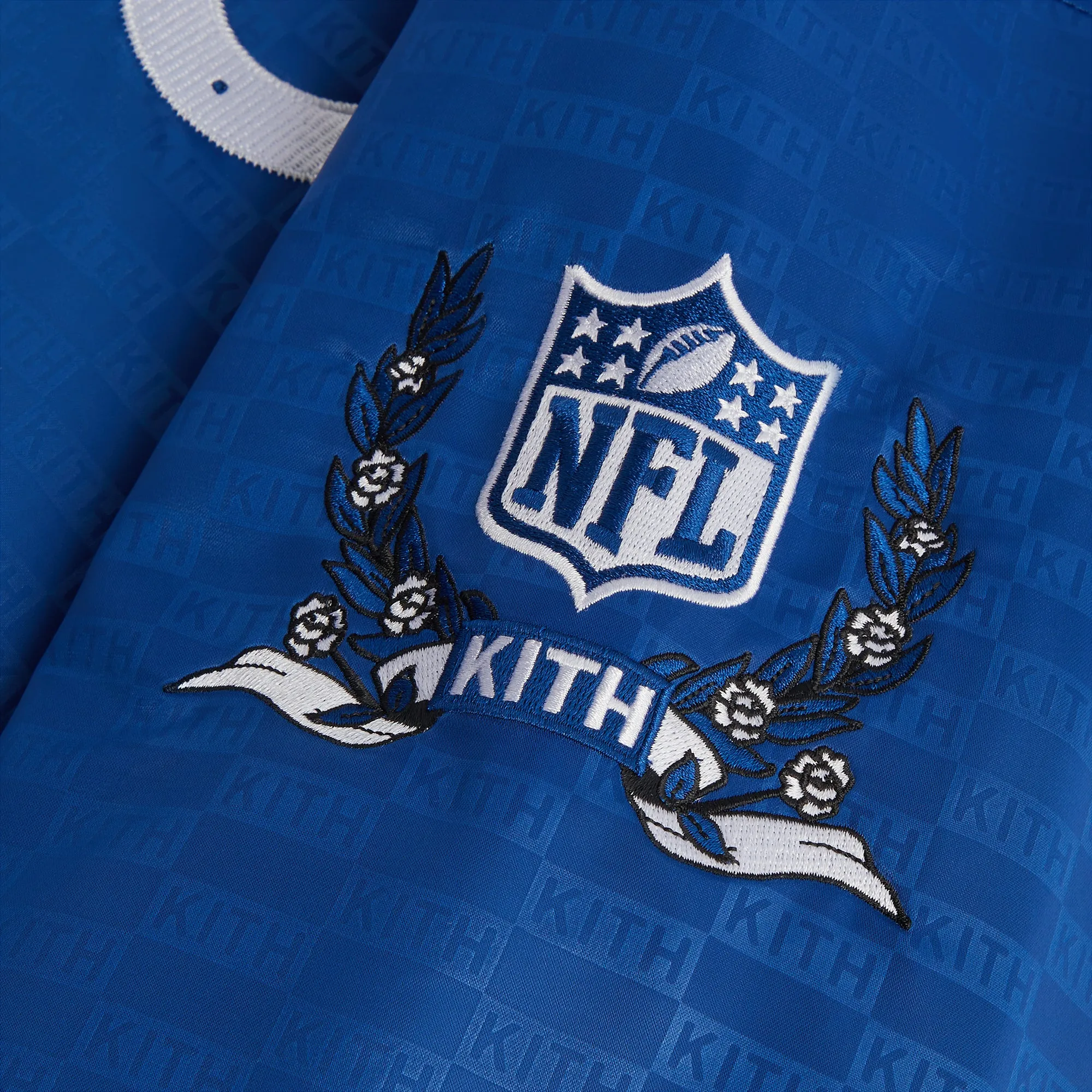 Kith for the NFL: Colts Satin Bomber Jacket - Entice sold by Kith product image thumbnail 5