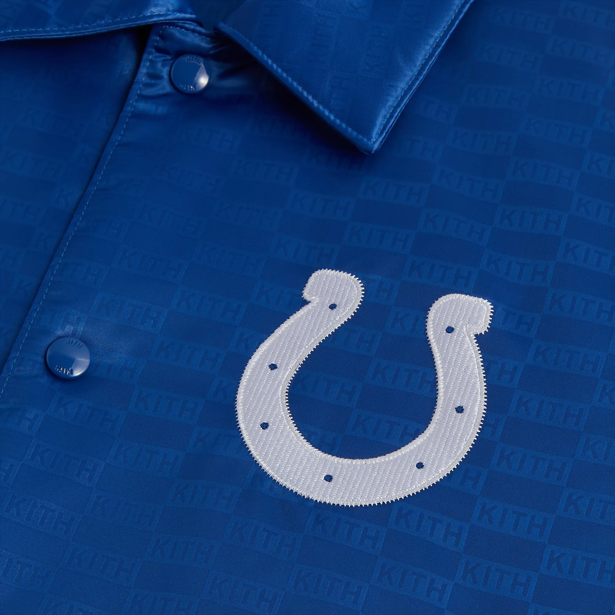 Kith for the NFL: Colts Satin Bomber Jacket - Entice sold by Kith product image thumbnail 4