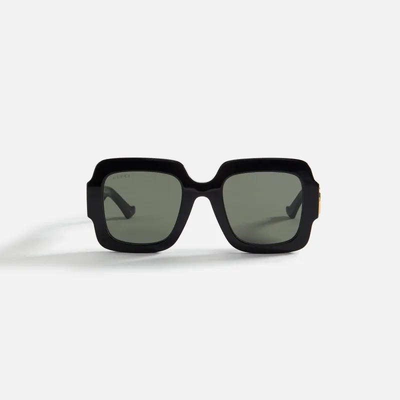 Gucci Acetate Square 50 Frame - Black sold by Kith