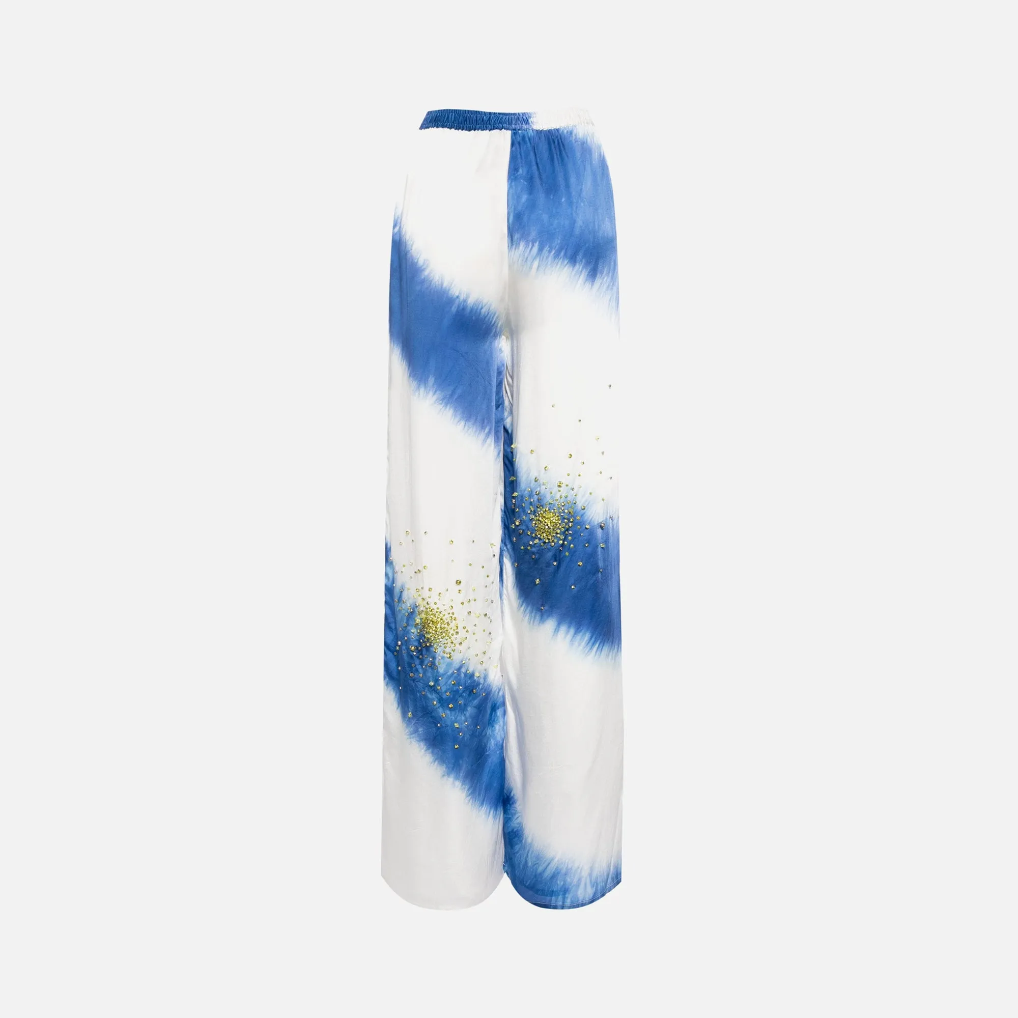 Des Phemmes Tie Dye Silk Embroidery Pants - Dark Blue sold by Kith product image thumbnail 2