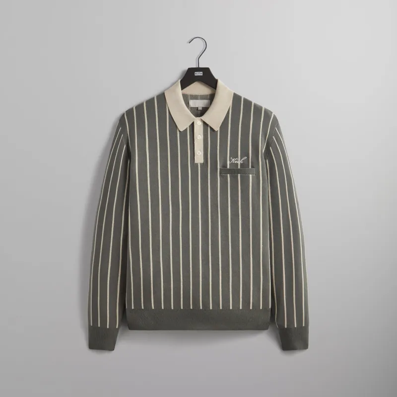 Kith Harmon Rugby Pullover Sweater - Court sold by Kith