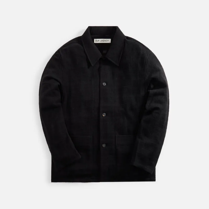Our Legacy Haven Jacket - Black Pankow Check sold by Kith