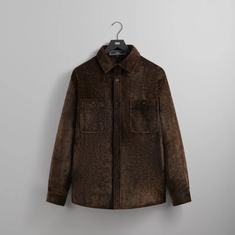 Kith Chenille Apollo Shirt - Kindling sold by Kith