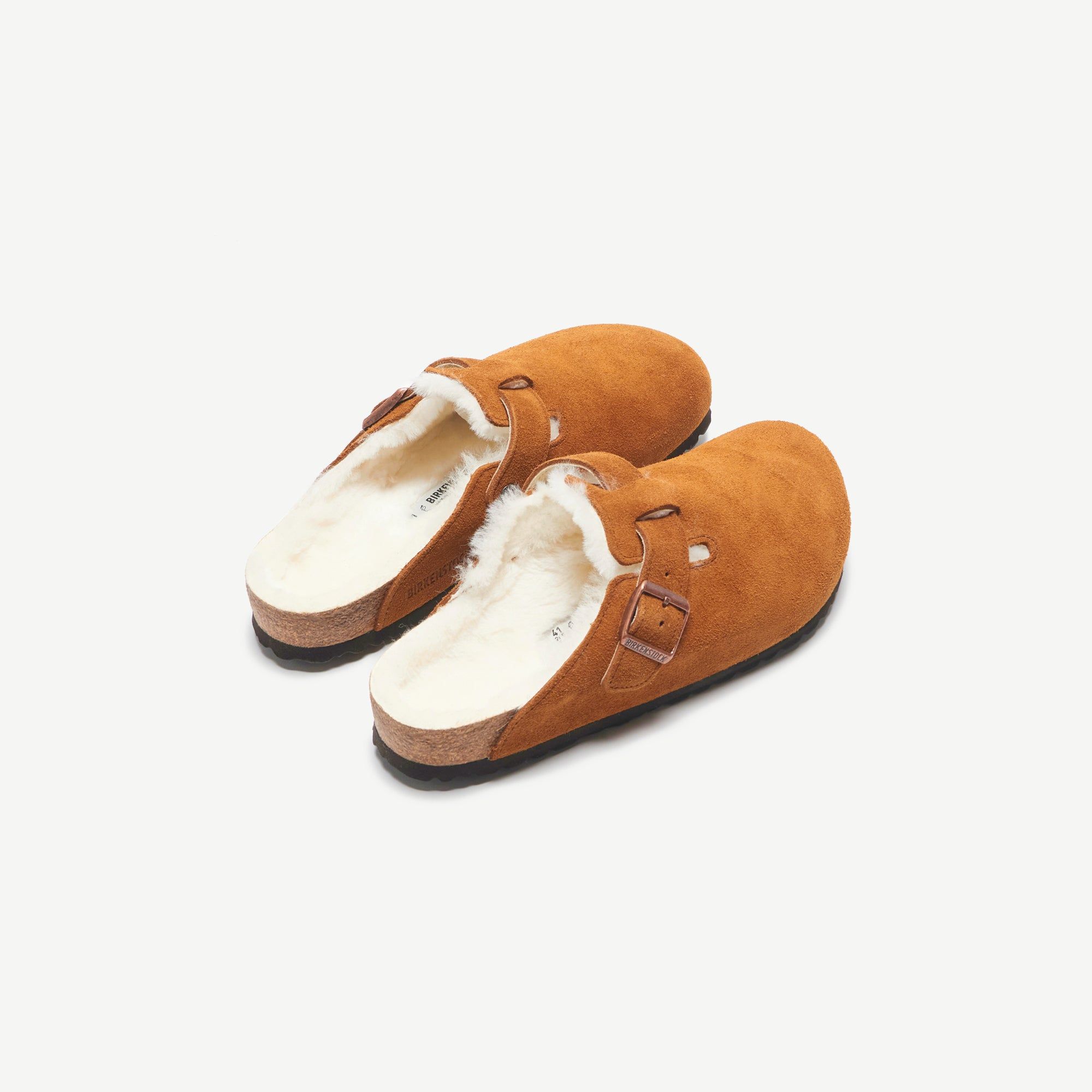 Birkenstock WMNS Boston Shearling - Suede Mink sold by Kith product image thumbnail 4