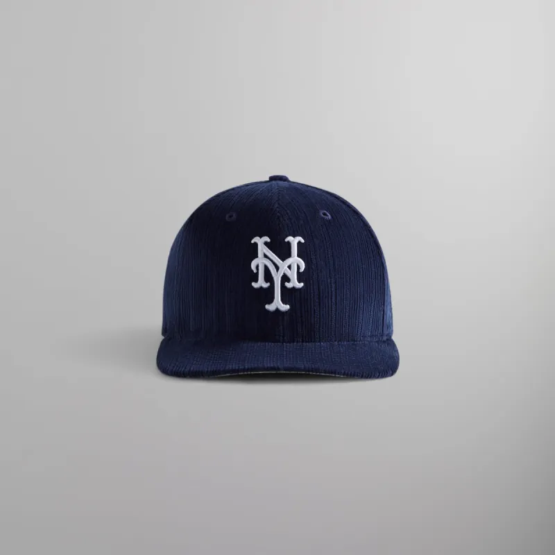 Kith & New Era for Mets Novelty Corduroy 59FIFTY Low Profile - Nocturnal sold by Kith