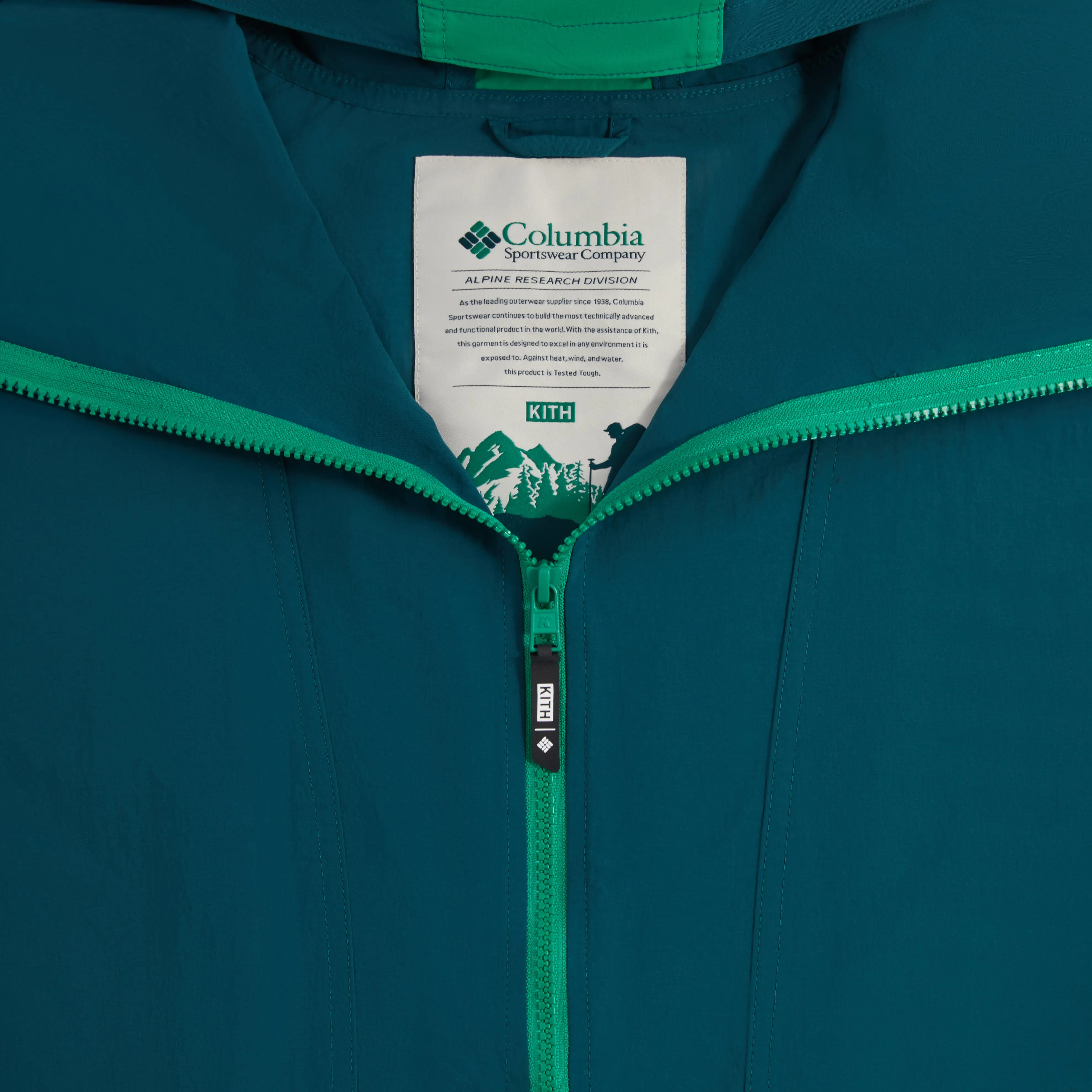 Kith for Columbia Wind Anorak - Midnight Teal sold by Kith product image thumbnail 4