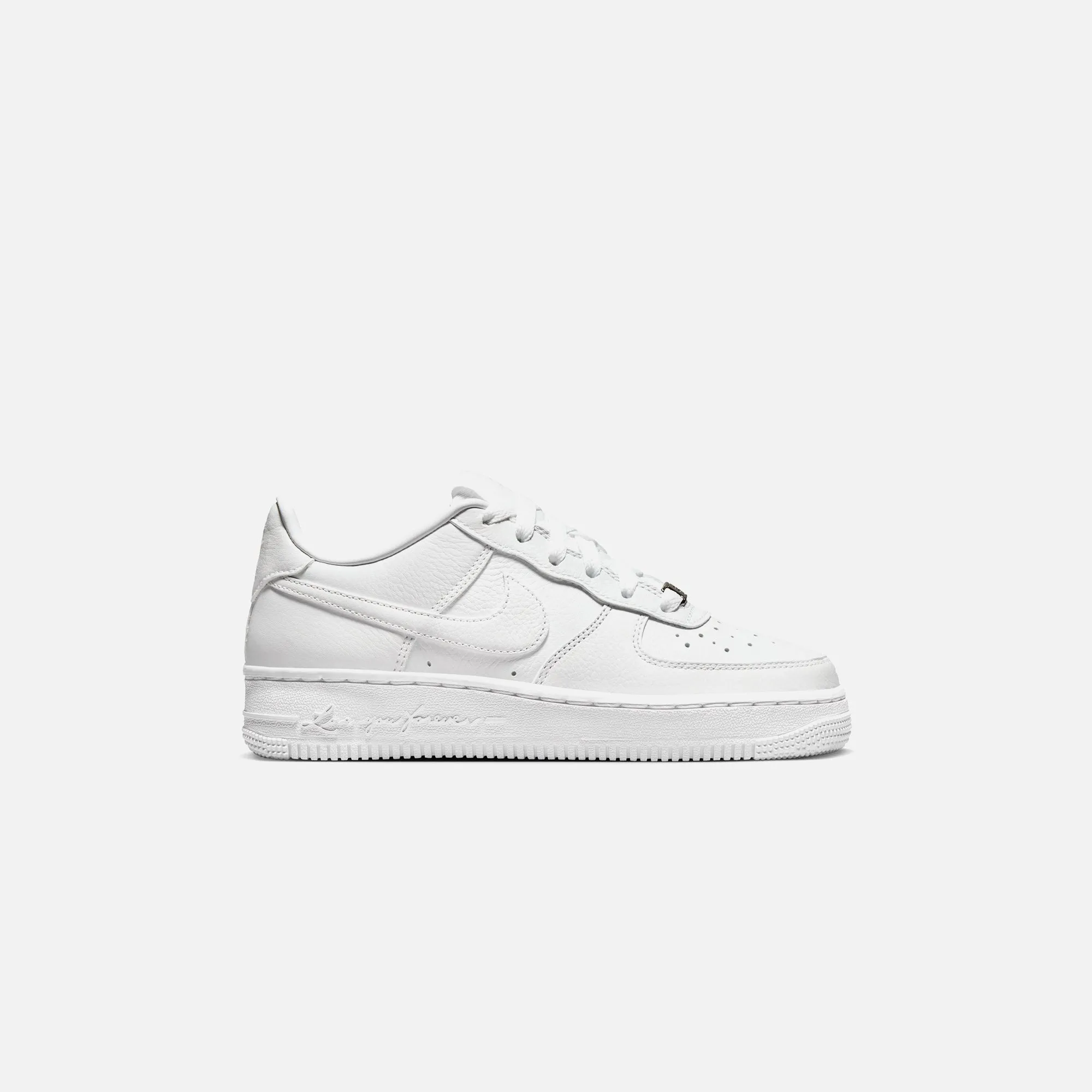 Nike x NOCTA GS Air Force 1 Low - White / White / Cobalt Tint sold by Kith