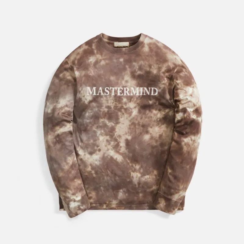 Mastermind Tie Dye L/S Tee - Brown sold by Kith