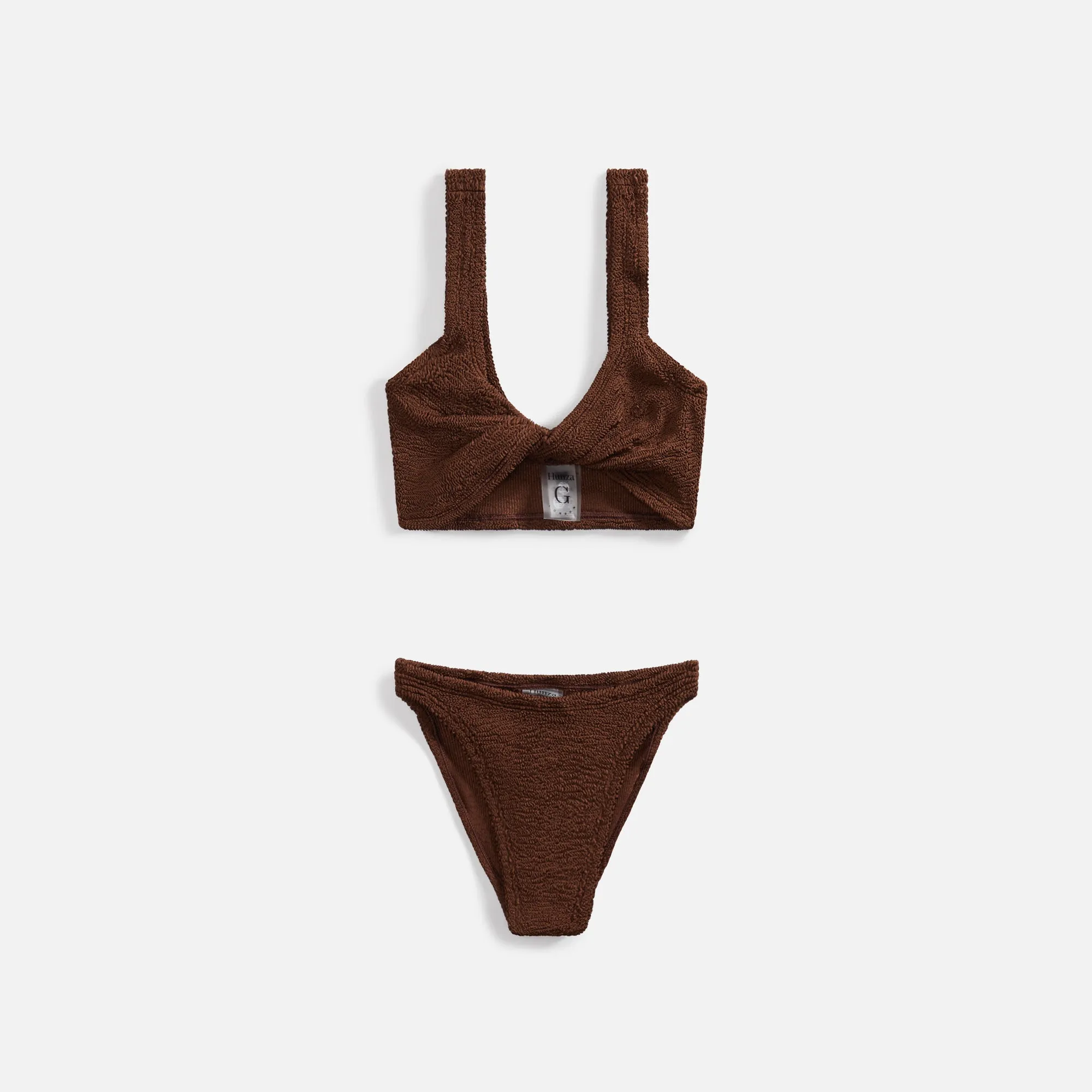 Hunza G Juno Bikini - Metallic Chocolate sold by Kith