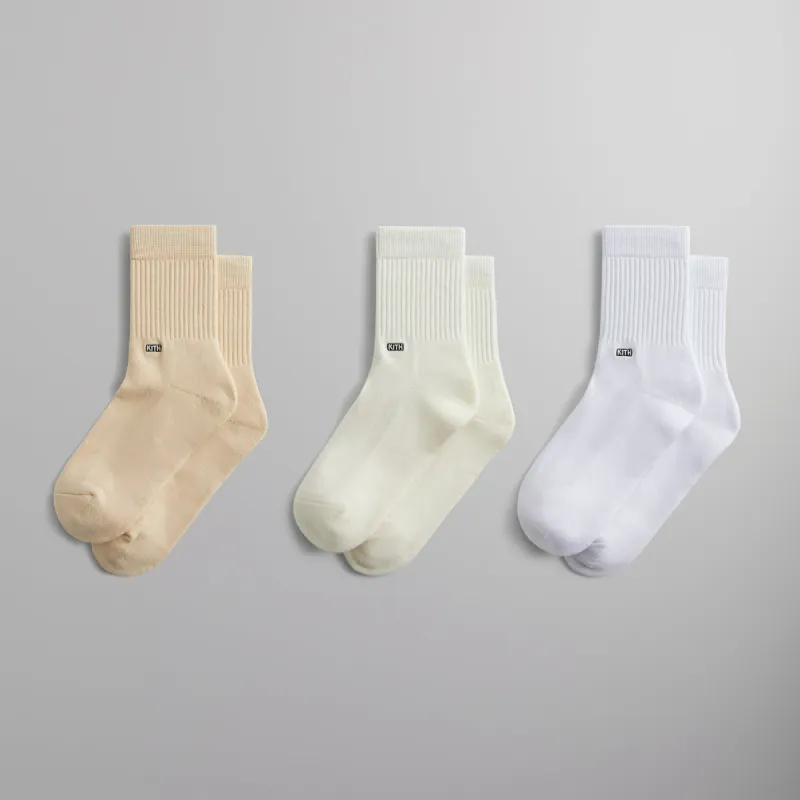 Kith Classic Half Crew 3-Pack Socks - Multi sold by Kith