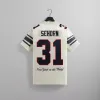 Kith for the NFL: Giants Mitchell & Ness Jason Sehorn Jersey - Sandrift sold by Kith