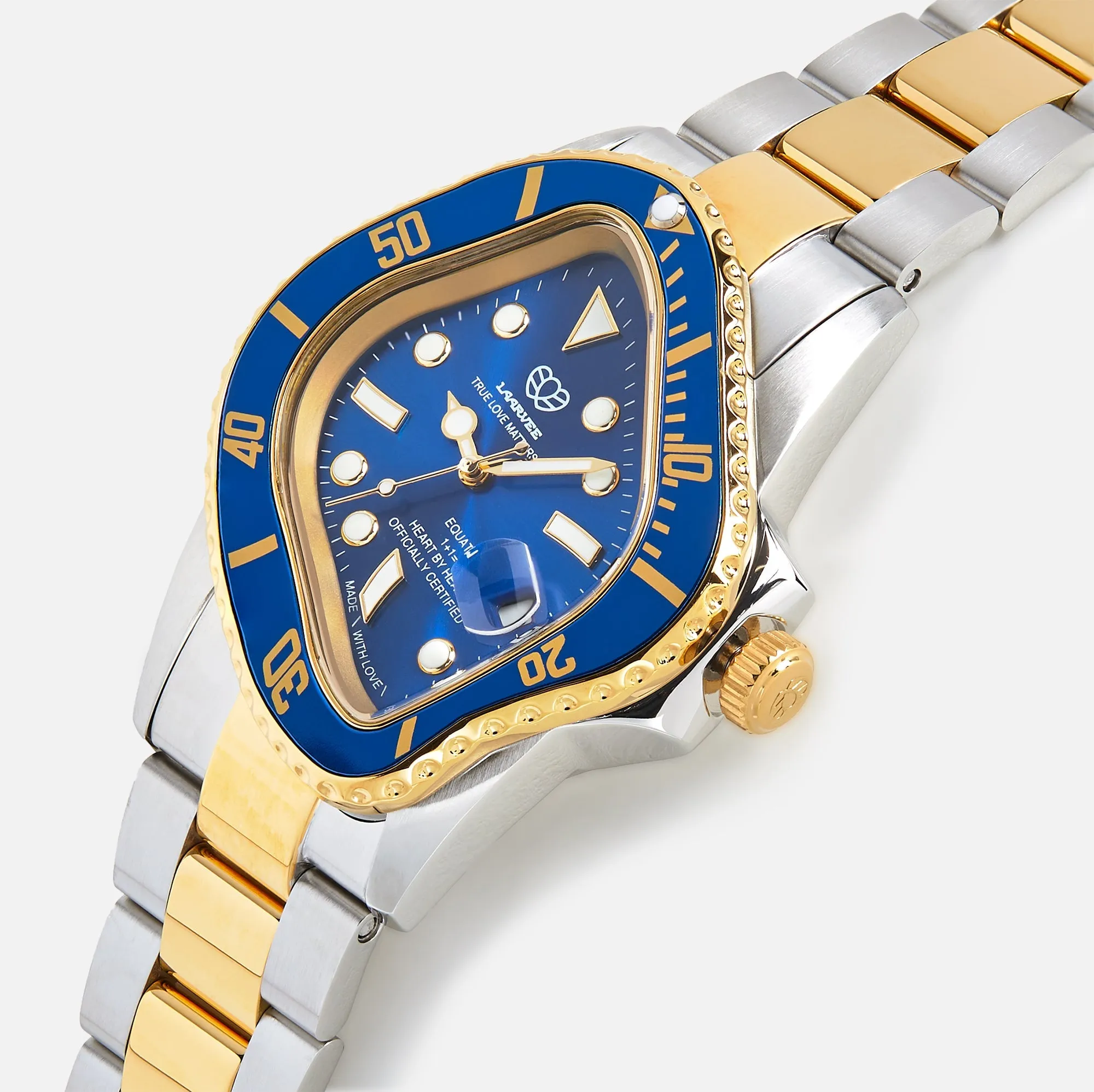 LAARVEE Silver & Golden Precision Steel - Blue Bezel / Blue Dial PH sold by Kith product image thumbnail 3