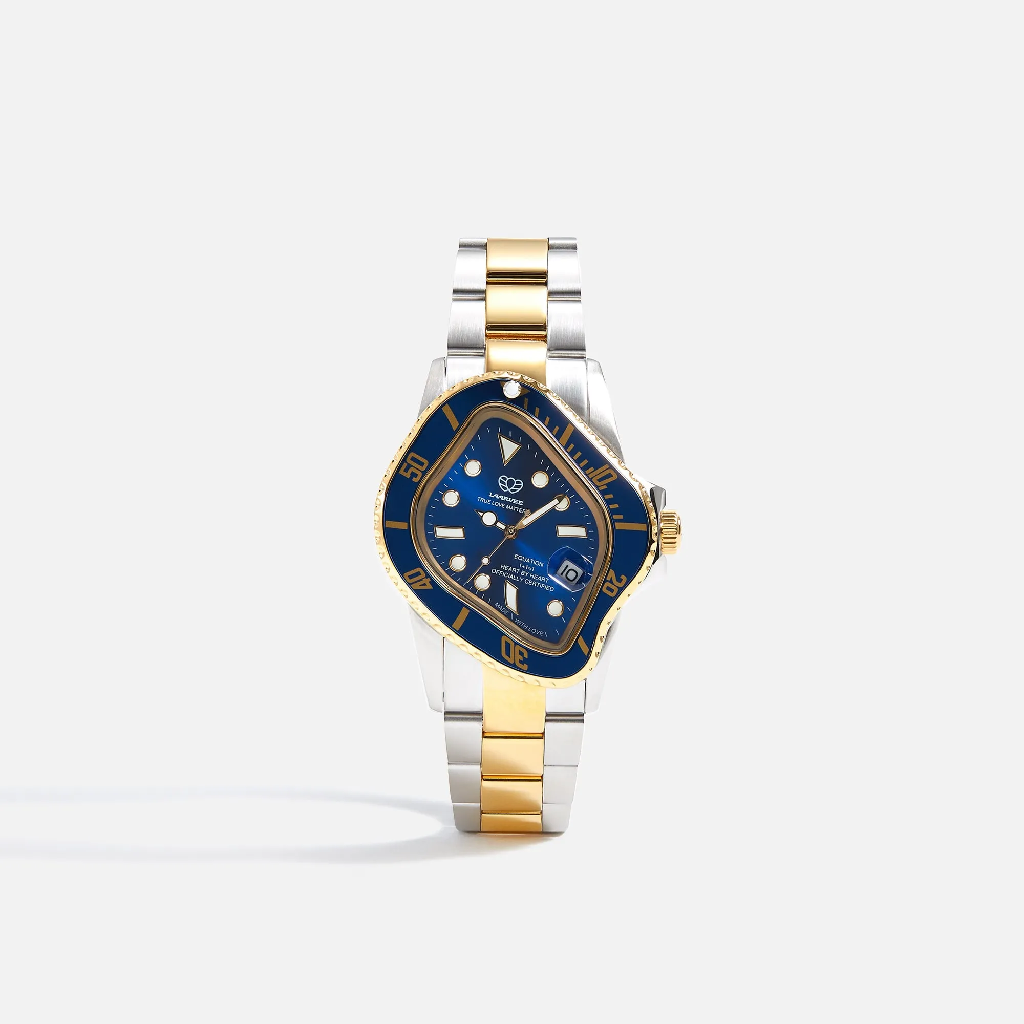 LAARVEE Silver & Golden Precision Steel - Blue Bezel / Blue Dial PH sold by Kith