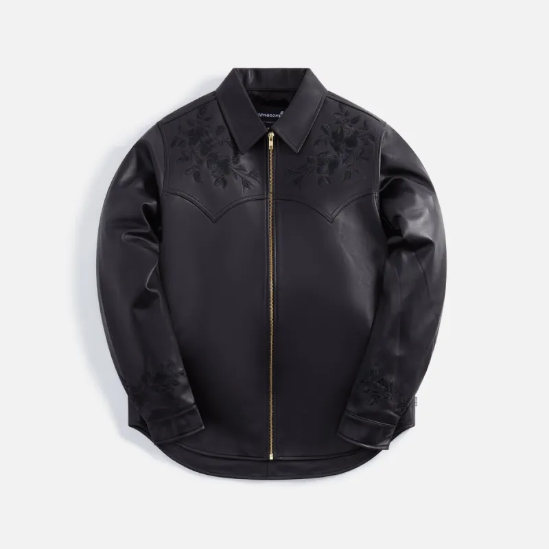 Noon Goons Drop Top Zip Shirt - Black sold by Kith