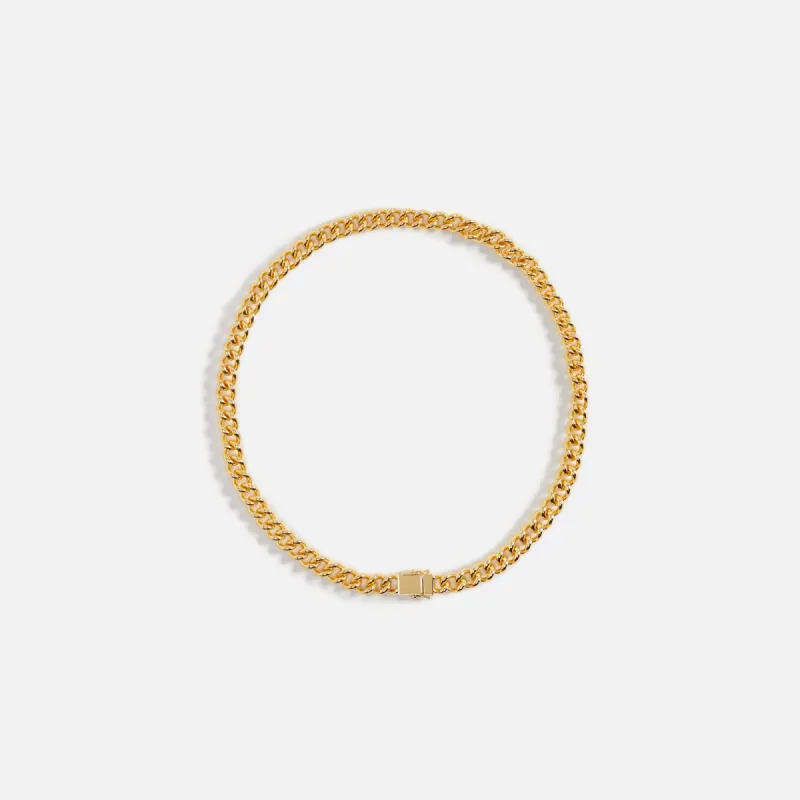 Tom Wood Lou Chain Gold 9K Gold 20.5in - Gold sold by Kith