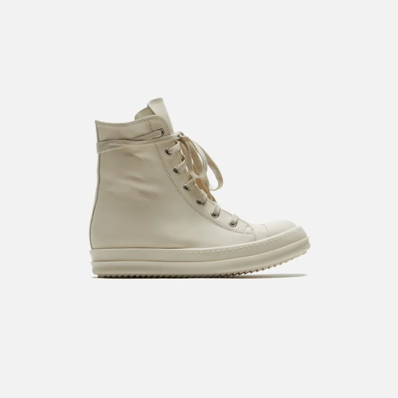 Rick Owens WMNS Scarpe Pelle Sneakers - Milk sold by Kith