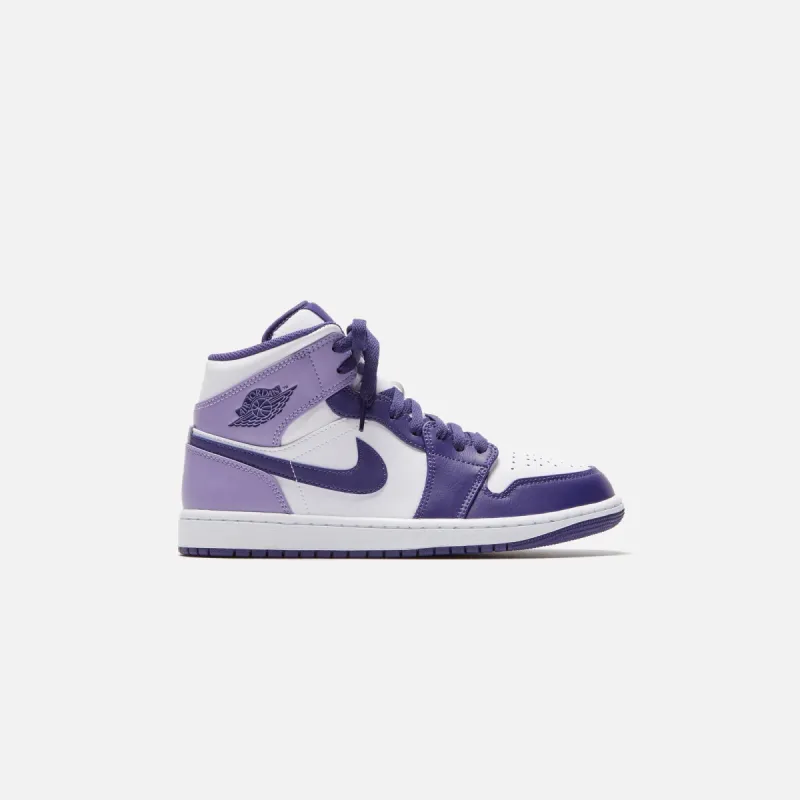 Nike Air Jordan 1 Mid - Sky J Purple / White / Sky J Light Purple sold by Kith