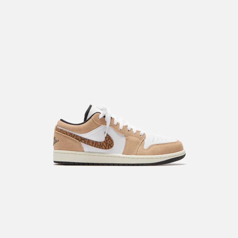 Nike Air Jordan 1 Low SE -  Hemp / Metallic Gold / White / Light British Tan sold by Kith