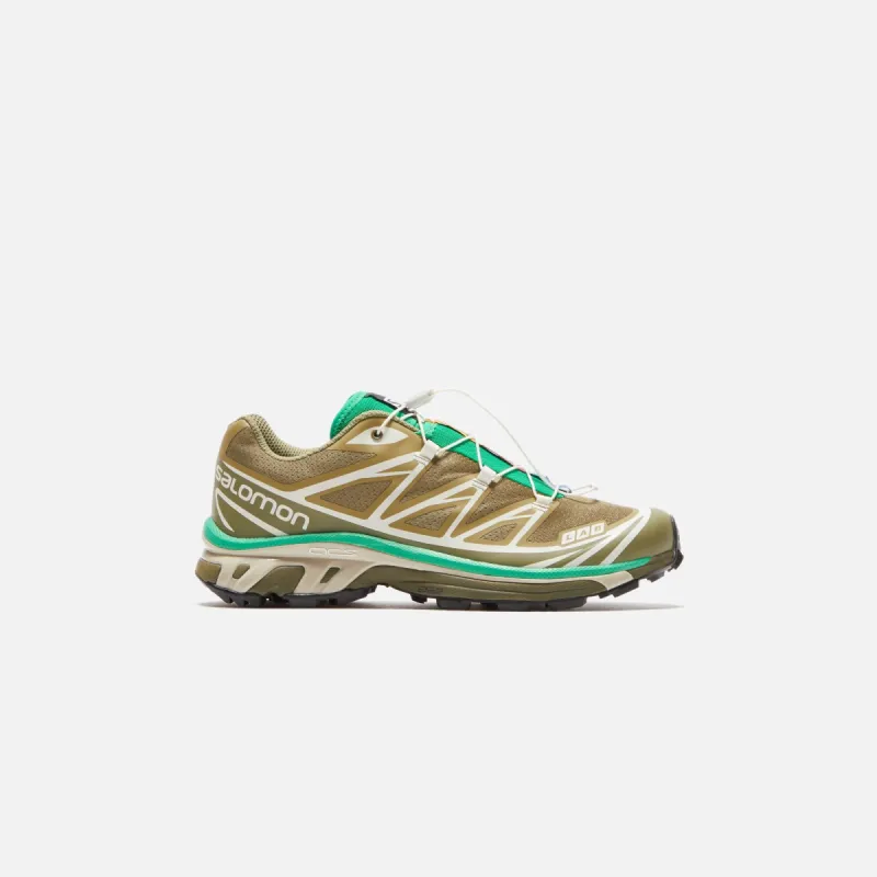 Salomon XT-6 - Dried Herb / Deep Lichen Green / Bright Green sold by Kith