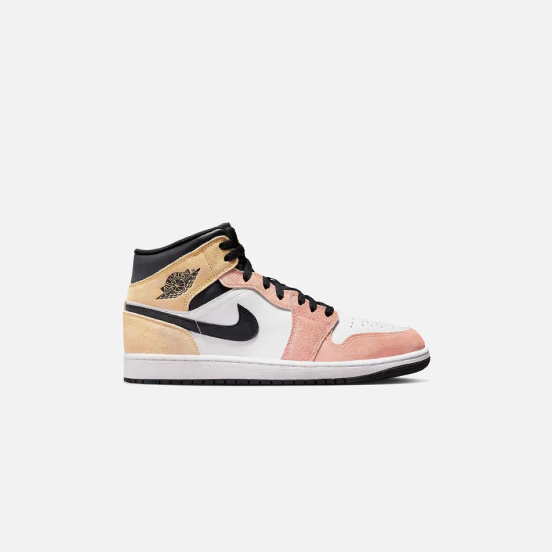 Nike Air Jordan 1 Mid SE - Magic Ember / Sundial / White / Black sold by Kith