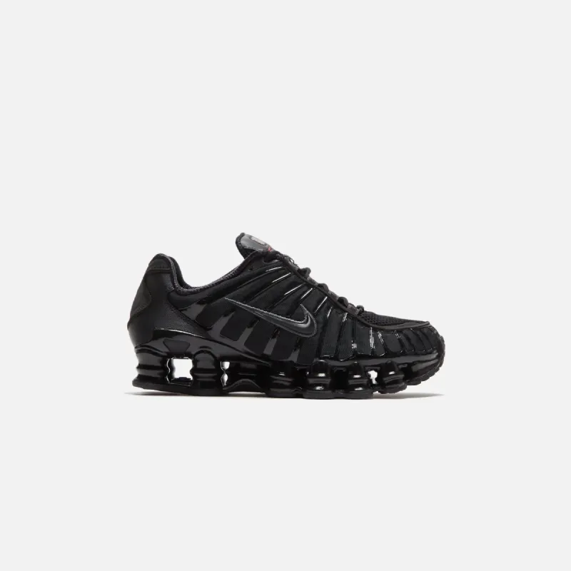 Nike WMNS Nike Shox - Black / Metallic Hematite / Max Orange sold by Kith