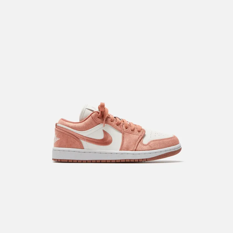 Nike WMNS Air Jordan 1 Low SE - Orange / Sail sold by Kith