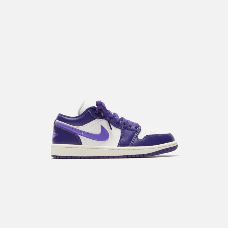 Nike WMNS Air Jordan 1 Low - Sky J Purple / White / Sky J Light Purple sold by Kith