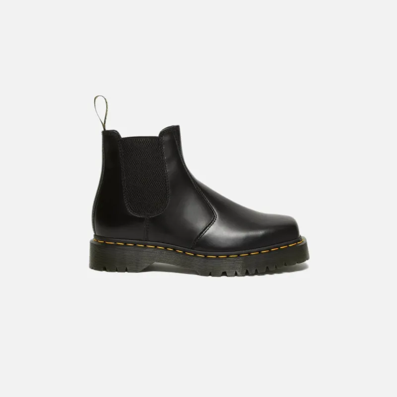Dr. Martens 2976 Bex Squared Toe Leather Chelsea Boots - Black Polished Smooth sold by Kith