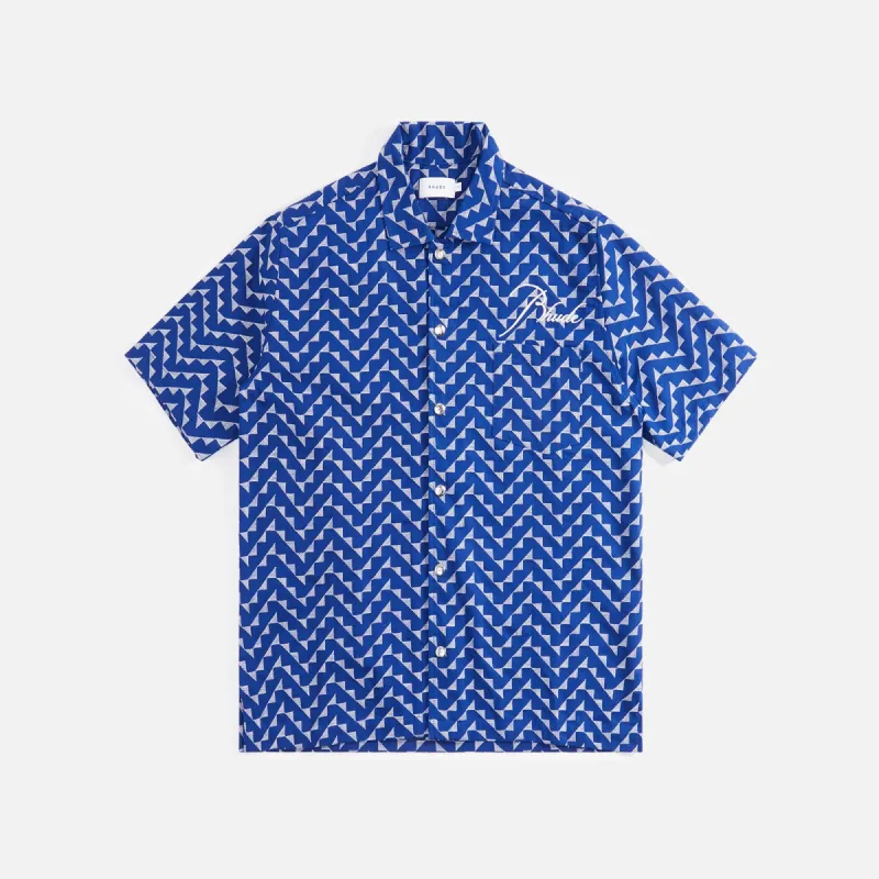Rhude Beacfront Button Down - Navy sold by Kith