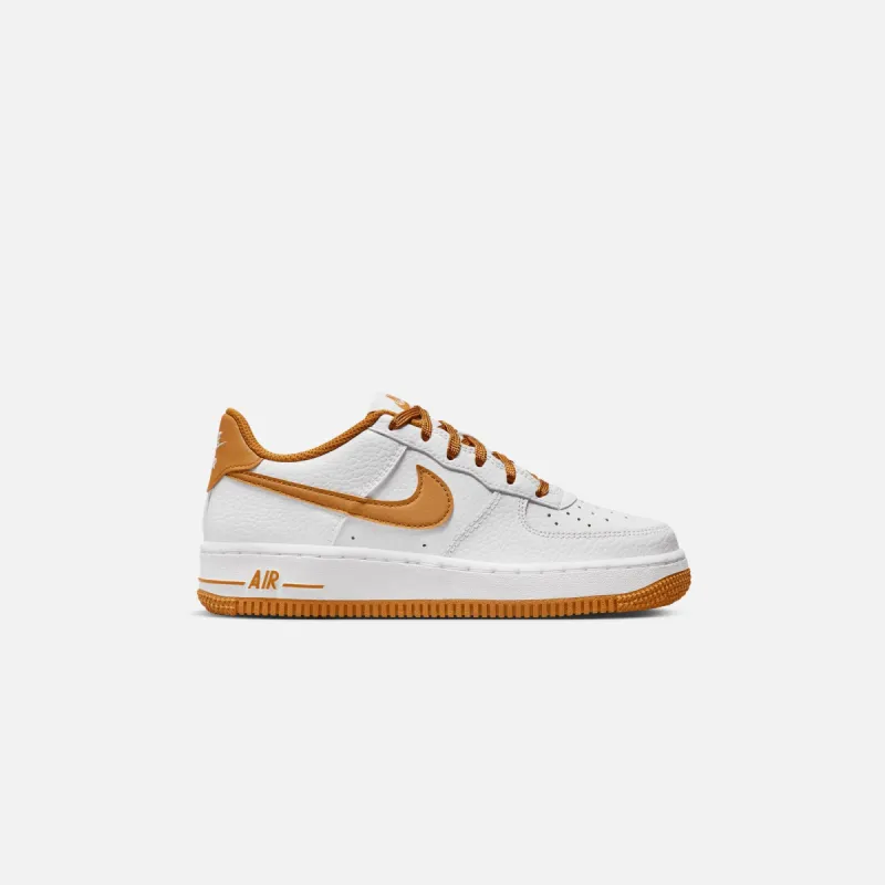 Nike Grade School Air Force 1 - White / Desert Ochre sold by Kith