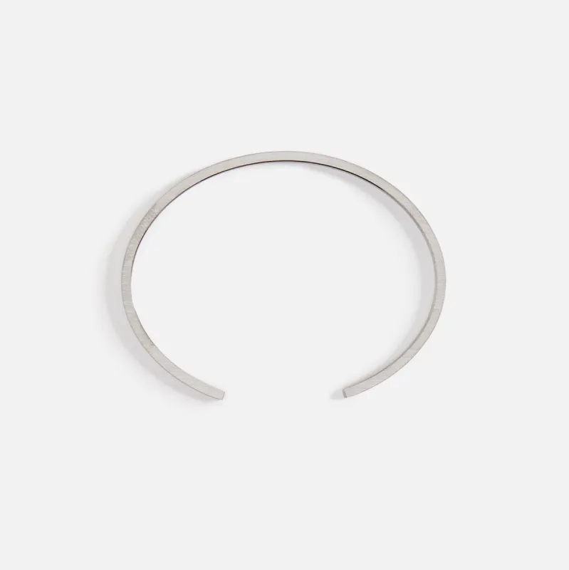 Le Gramme 7g Bracelet Slick Brushed 925 Black Sterling Silver -Silver / Black sold by Kith