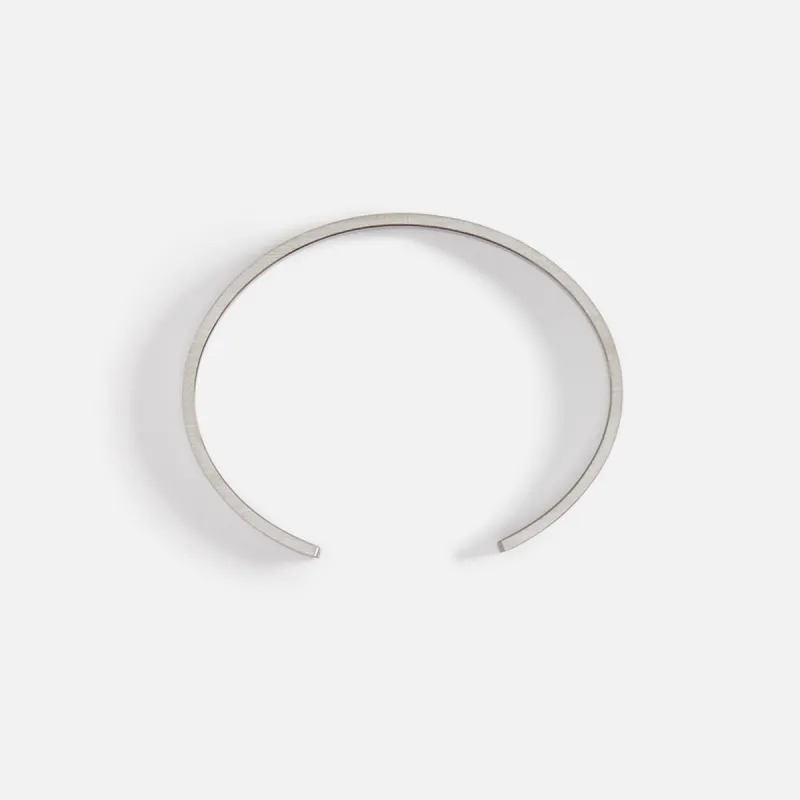 Le Gramme 21g Bracelet 925 Sterling Sliver - Slick Brushed Black Sterling Sliver sold by Kith