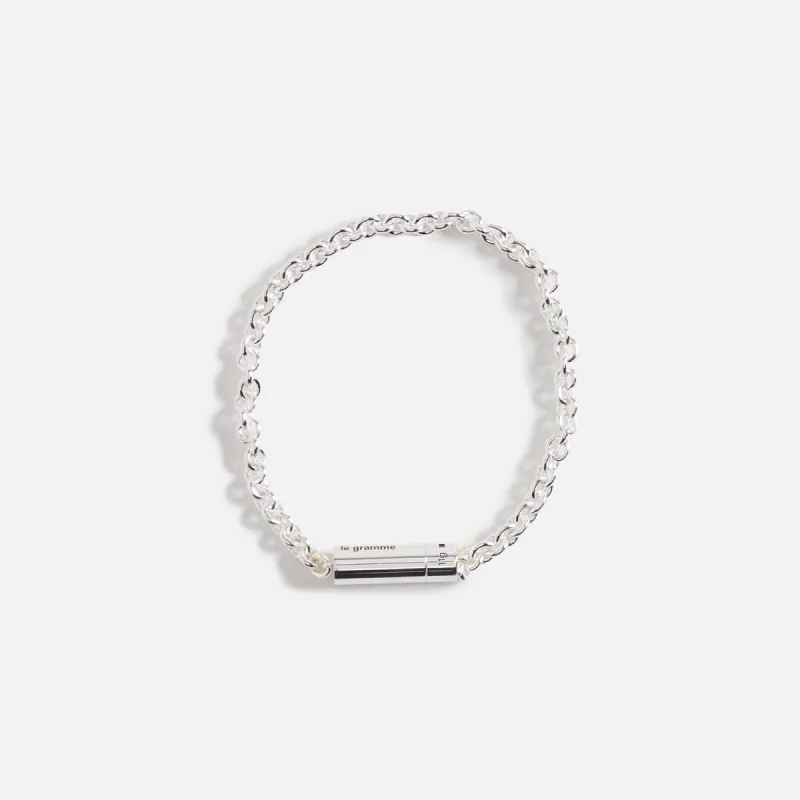 Le Gramme 11g Polished Sterling Silver Cable Bracelet - Silver sold by Kith