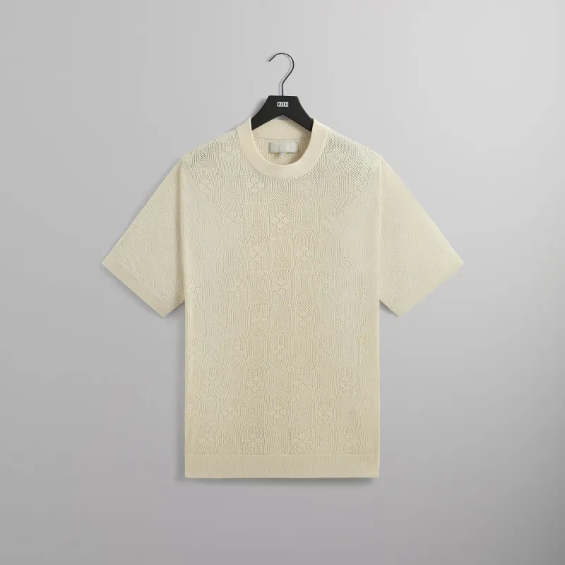 Kith Tilden Crochet Shirt - Sandrift sold by Kith