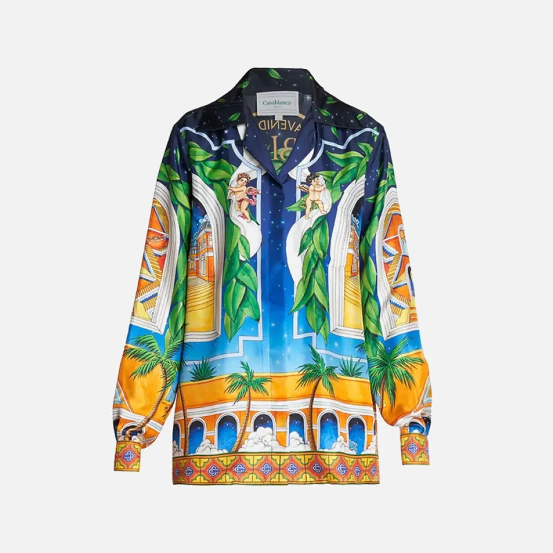 Casablanca Maison D`Ete Long Sleeve Shirt - Multicolor made by Kith