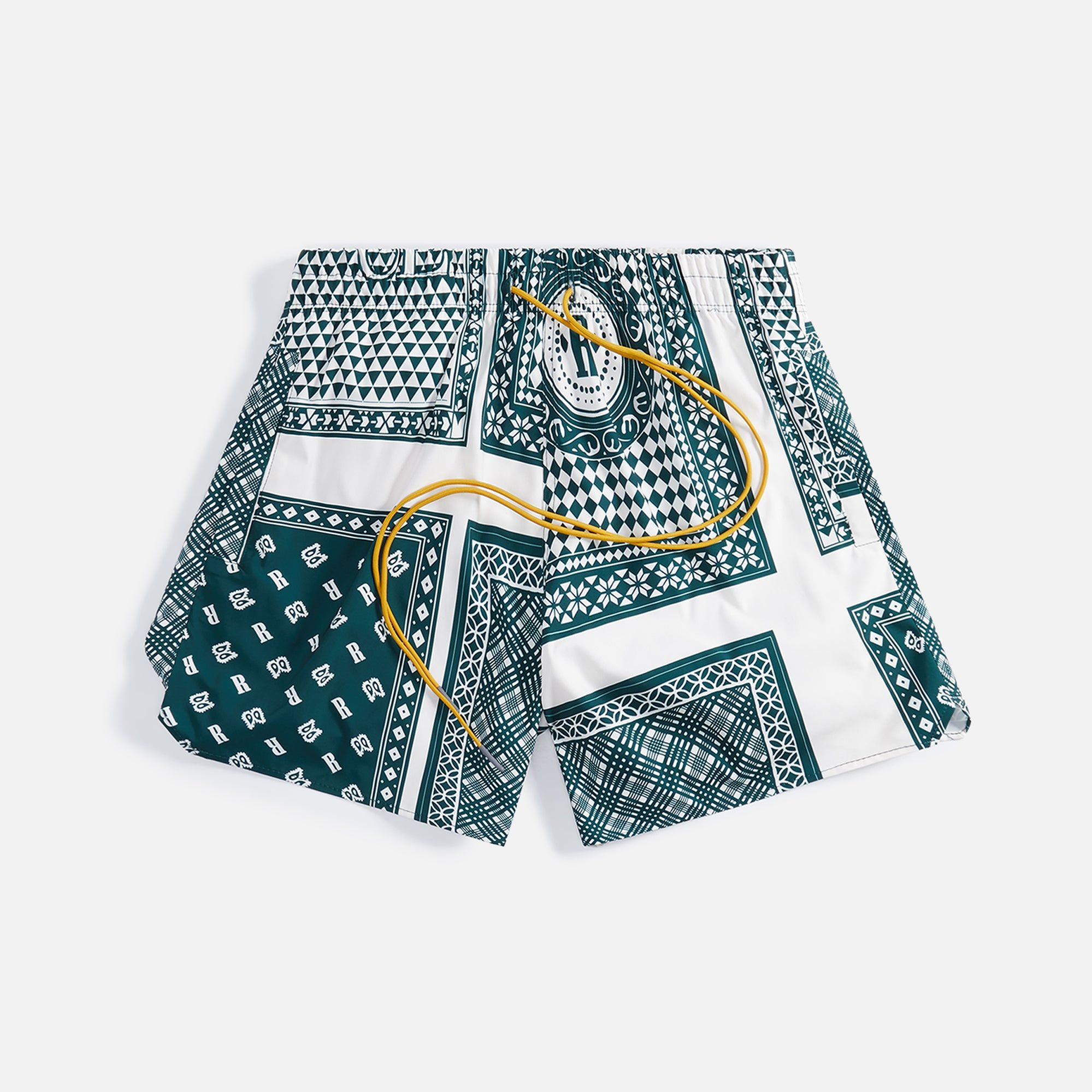 Rhude Card Print Trunk - Green sold by Kith