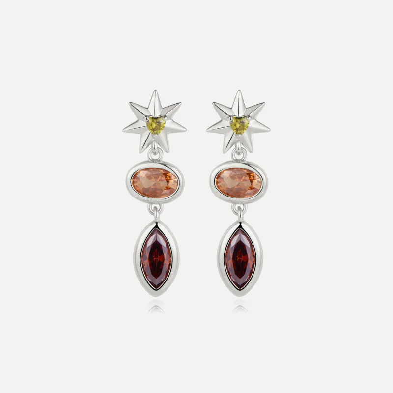 Luv AJ The Starry Stone Studs - Silver sold by Kith