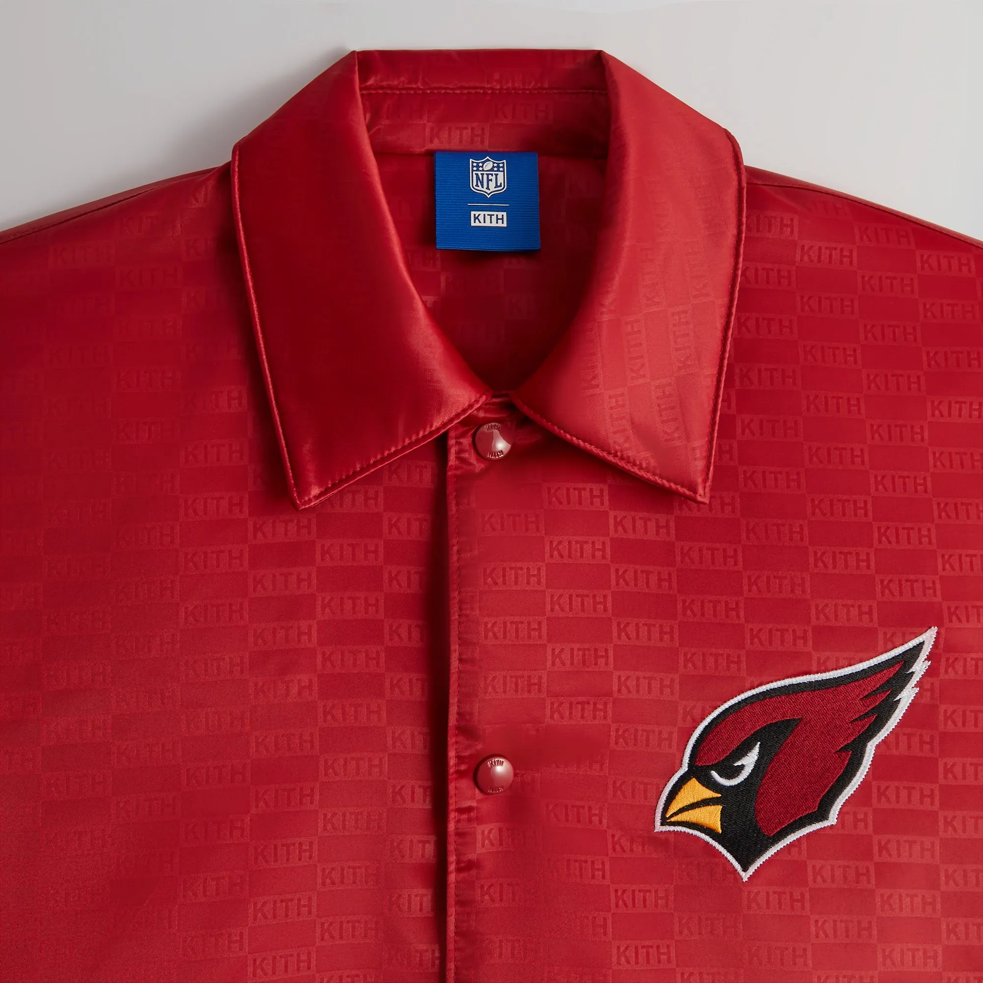 Kith for the NFL: Cardinals Satin Bomber Jacket - Modified sold by Kith product image thumbnail 3