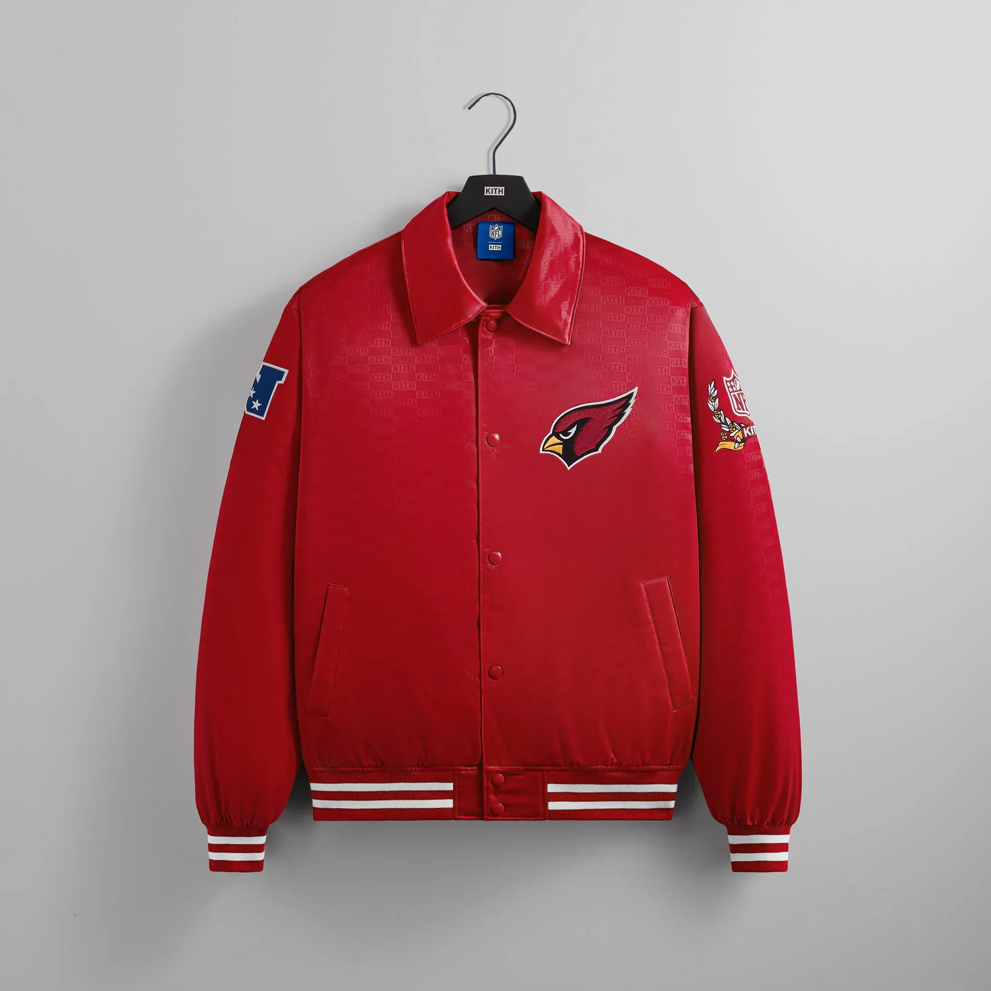 Kith for the NFL: Cardinals Satin Bomber Jacket - Modified sold by Kith