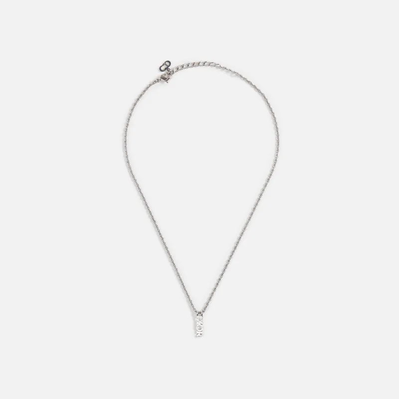 WGACA Dior Logo Necklace - Silver sold by Kith
