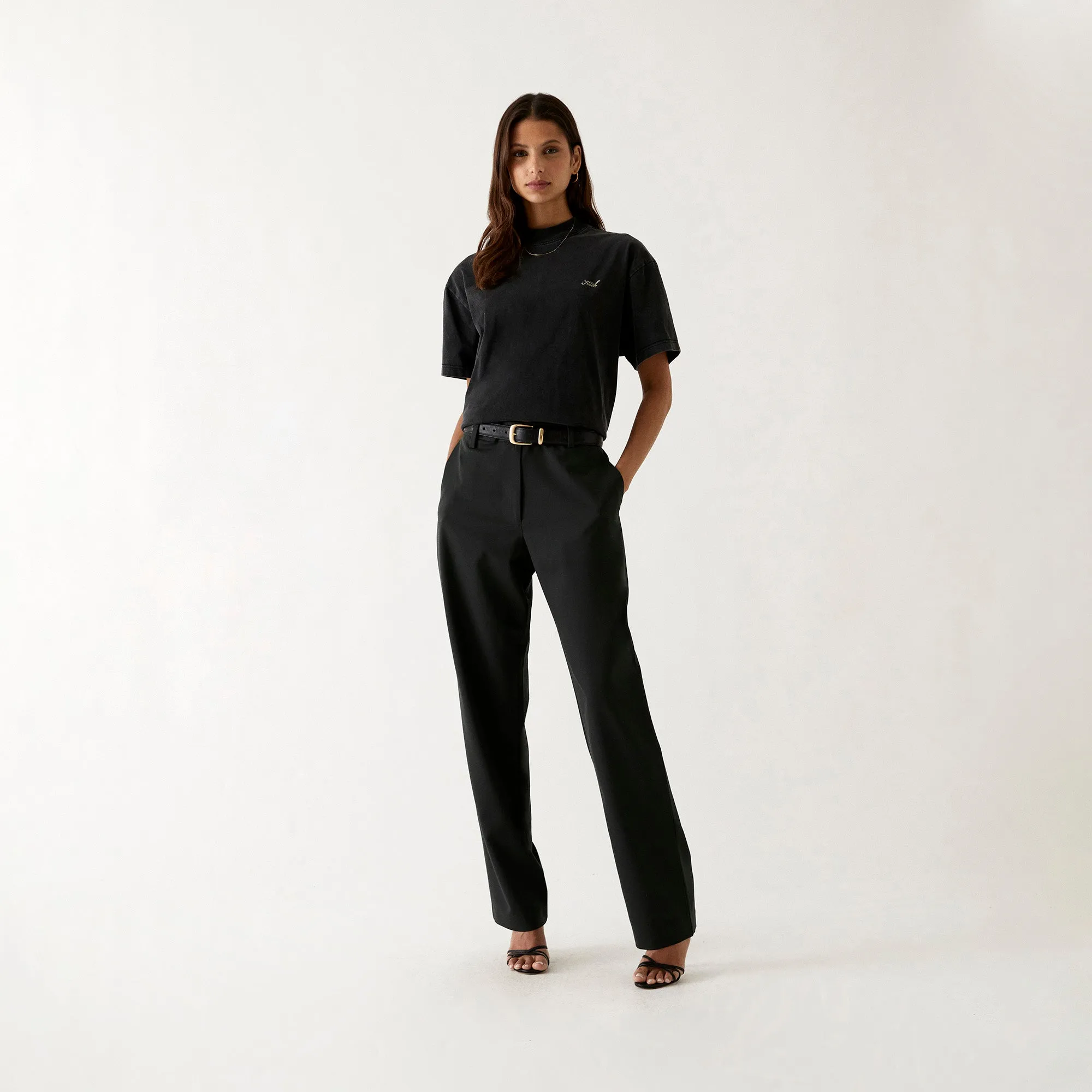 Kith Women Mock Neck Vintage Tee - Black sold by Kith product image thumbnail 2