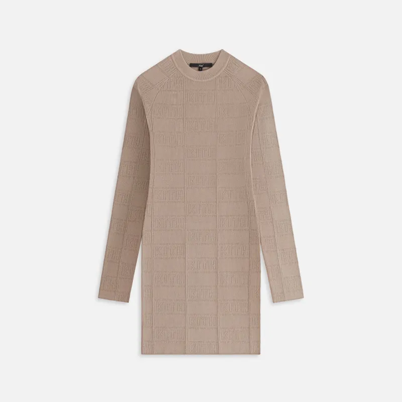 Kith Women Cassan Monogram Pointelle Dress - Wren sold by Kith