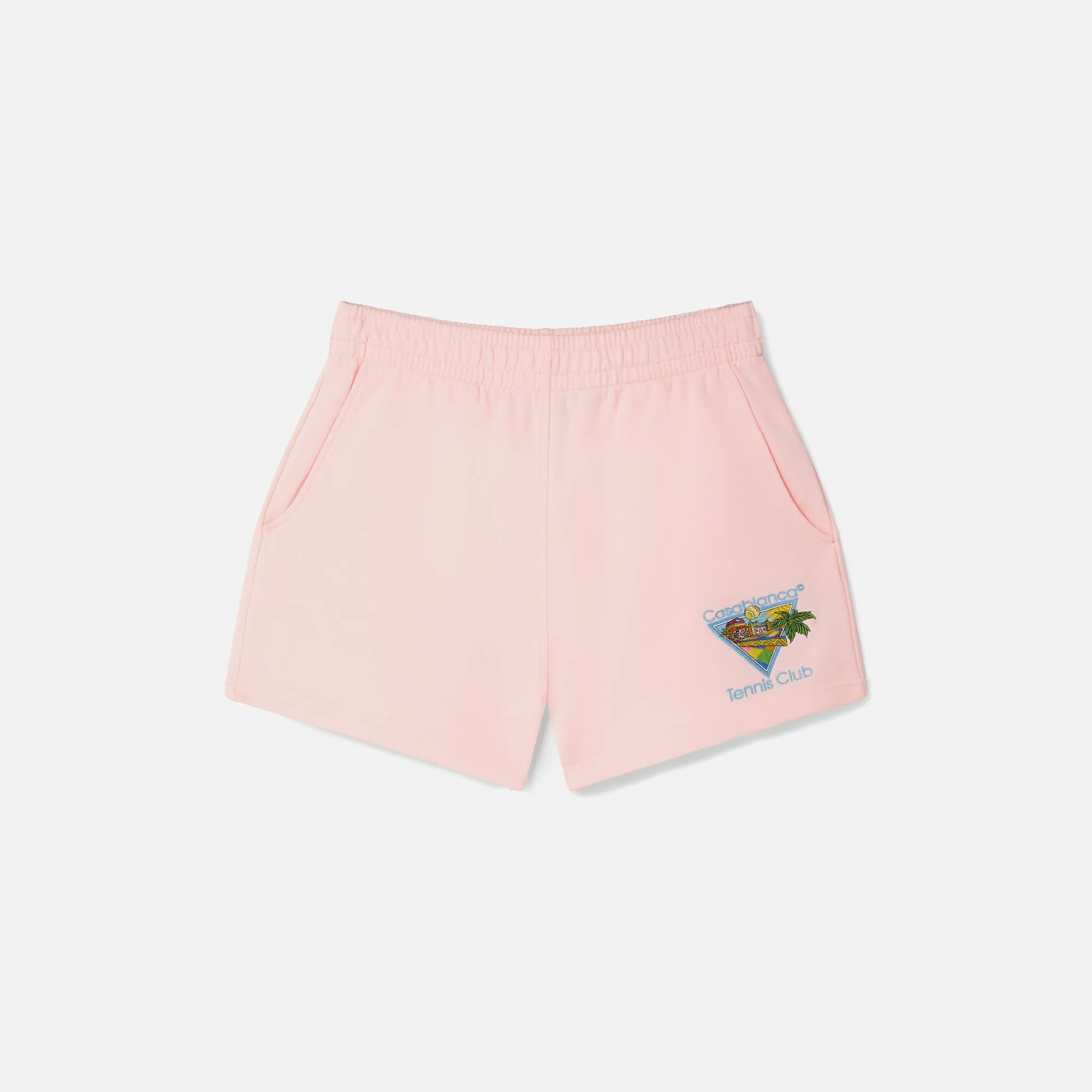 Casablanca Afro Cubism Tennis Club Shorts - Pink sold by Kith