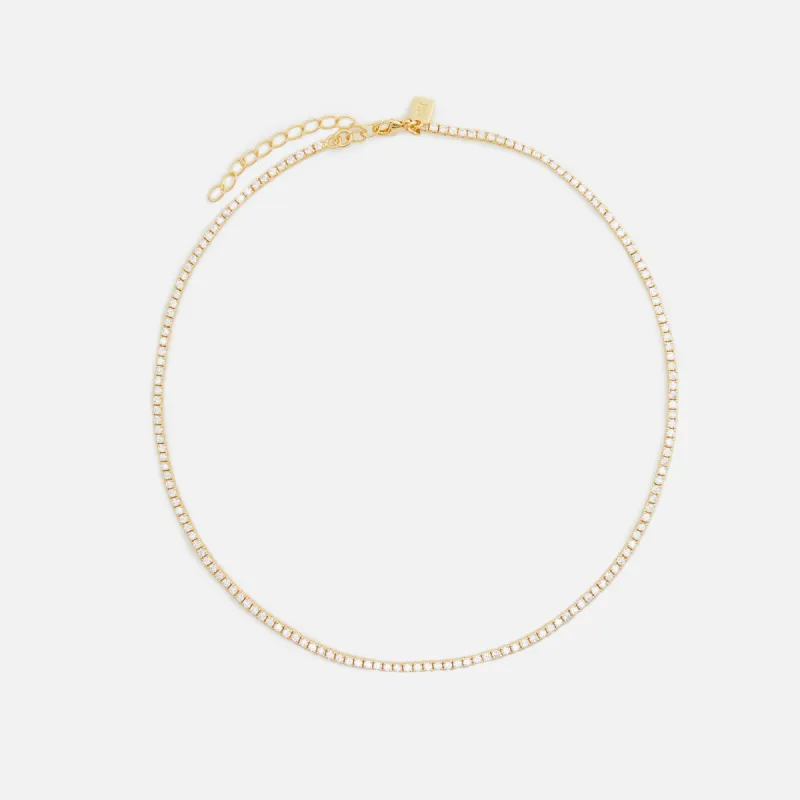 Crystal Haze Mini Serena Necklace - Clear made by Kith