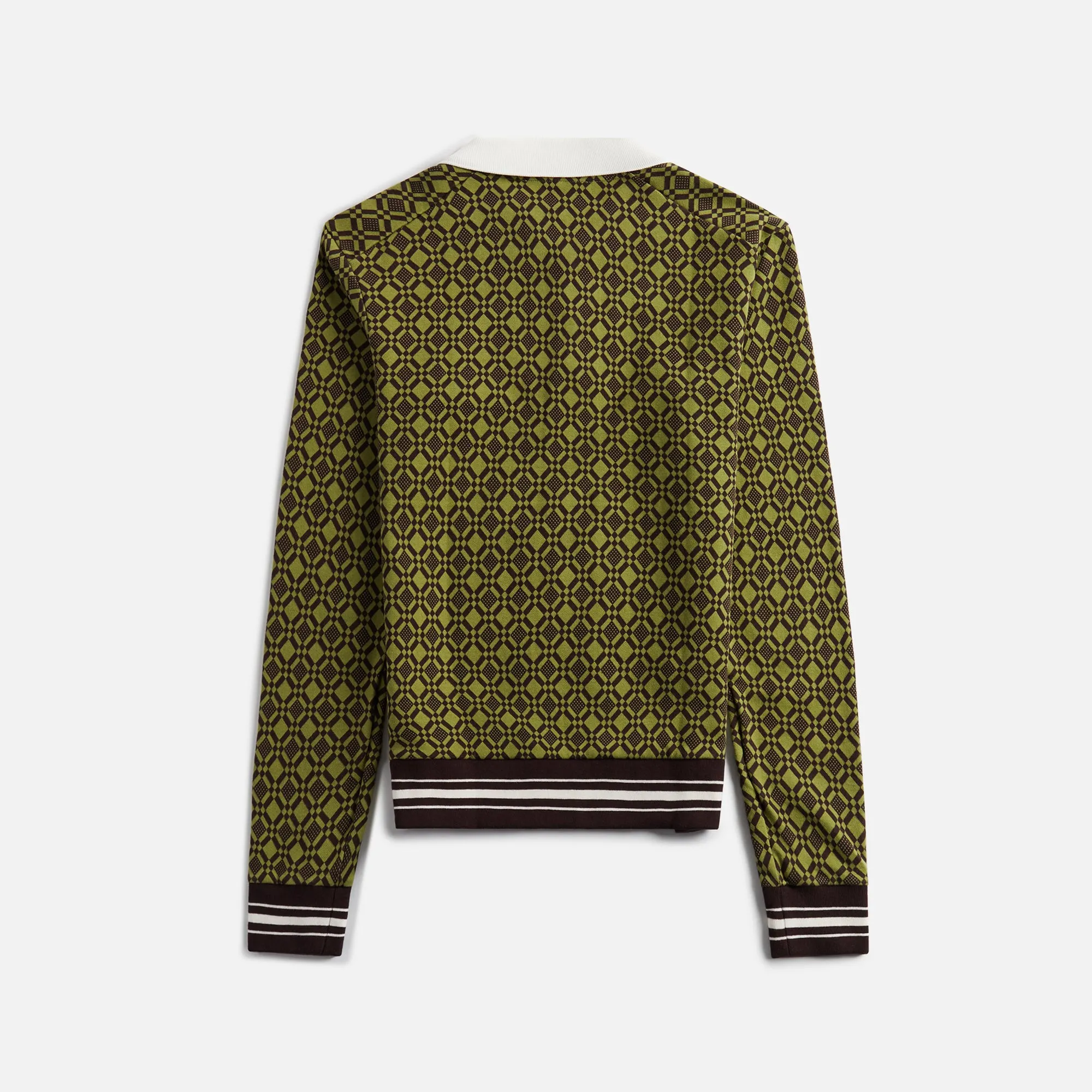 Wales Bonner Classic Polo - Olive Green / Dark Brown sold by Kith product image thumbnail 2