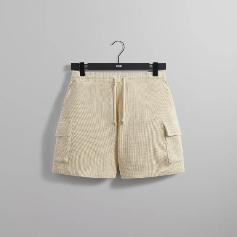 Kith Waffle Fairfax Cargo Short - Muslin sold by Kith