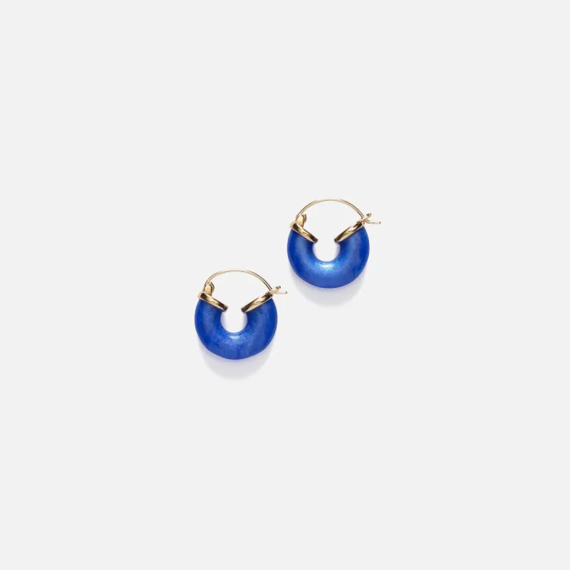 Anni Lu Petit Swell Hoop - Deep Blue sold by Kith
